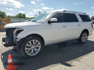 2018 Ford Expedition Max Limited z VIN 1FMJK1KT9JEA12109, wystawiony jako Copart lot #55788065 z przebiegiem 55 062 mil mil oraz Szkody całkowita. Historia ofert i sprzedaży dostępna na DreamBid. Obrazek 1.