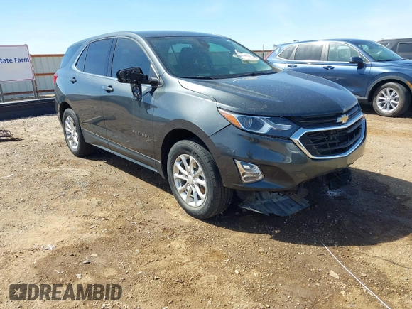 2020 Chevrolet Equinox LT with VIN 2GNAXUEV1L6207088, listed as a IAAI auction lot 41830542 with 65,836 mi miles. Bid and sale history available at carsss.com. Image 1.