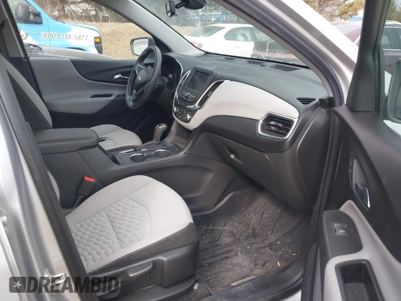 2020 Chevrolet Equinox LS with VIN 3GNAXHEV0LS616059, listed as a IAAI auction lot 41718865 with 98,842 mi miles and . Bid and sale history available at DreamBid. Image 5.