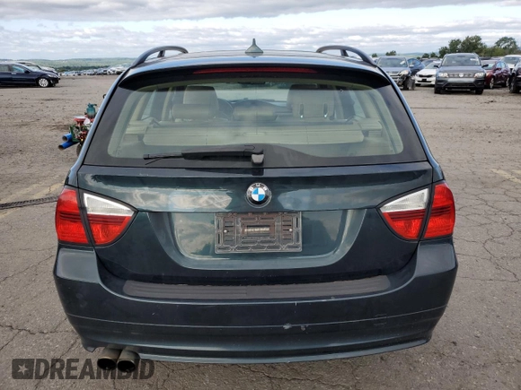 2007 BMW 3 Series 328i with VIN WBAVS13537FX15839, listed as a Copart auction lot 66952054 with 211,112 mi miles and Salvage Title. Bid and sale history available at carsss.com. Image 6.