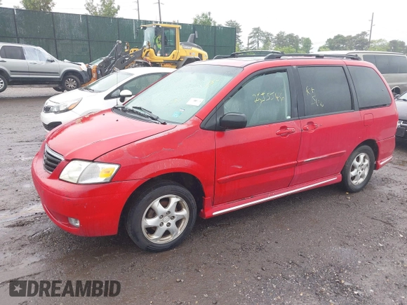 2000 Mazda MPV DX with VIN JM3LW28G1Y0125407, listed as a IAAI auction lot 42386995 with Not provided miles and . Bid and sale history available at DreamBid. Image 2.