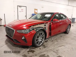 2020 Genesis G70 2.0T with VIN KMTG44LA3LU059816, listed as a IAAI auction lot 42293436 with 49,832 mi miles and . Bid and sale history available at DreamBid. Image 2.