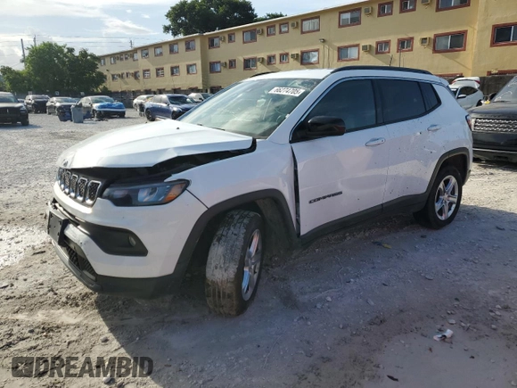2023 Jeep Compass Latitude with VIN 3C4NJDBN2PT553149, listed as a Copart auction lot 66274705 with 46,236 mi miles and Clean title. Bid and sale history available at DreamBid. Image 1.