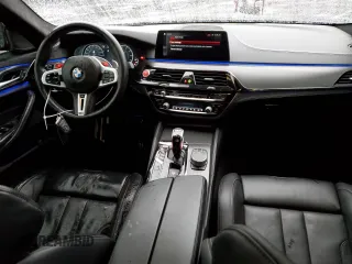 2019 BMW M5 with VIN WBSJF0C51KB446961, listed as a Copart auction lot 81763294 with 81,945 mi miles and Salvage Title. Bid and sale history available at carsss.com. Image 8.