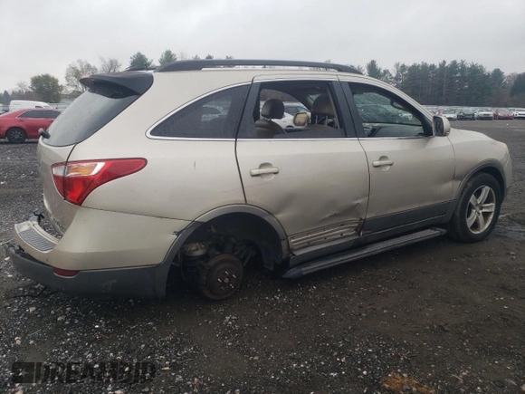 2009 Hyundai Veracruz GLS with VIN KM8NU73C69U079815, listed as a Copart auction lot 44301325 with 197,854 mi miles and Non repairable. Bid and sale history available at DreamBid. Image 3.