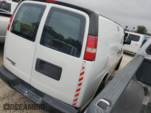 2010 Chevrolet Express Cargo Van with VIN 1GCUGADX3A1128464, listed as a Copart auction lot 83907624 with 318,868 mi miles and Salvage Title. Bid and sale history available at carsss.com. Image 3.