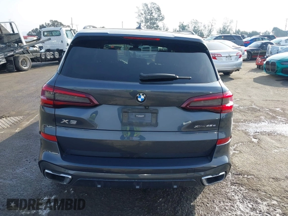 2021 BMW X5 xDrive45e with VIN 5UXTA6C00M9D24349, listed as a IAAI auction lot 41458445 with 43,116 mi miles. Bid and sale history available at carsss.com. Image 16.