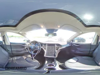 2016 Tesla Model S 70 with VIN 5YJSA1E17GF123934, listed as a Copart auction lot 55202865 with 132,027 mi miles and Salvage title. Bid and sale history available at DreamBid. Image 14.