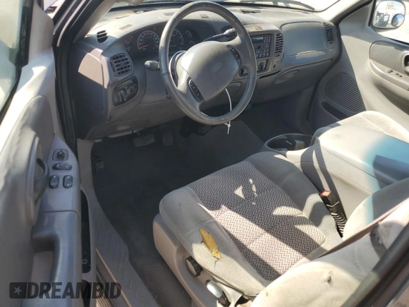 2002 Ford F-150 XL with VIN 1FTRX17222KA58070, listed as a Copart auction lot 52186295 with 0 mi miles and Salvage Title. Bid and sale history available at carsss.com. Image 8.