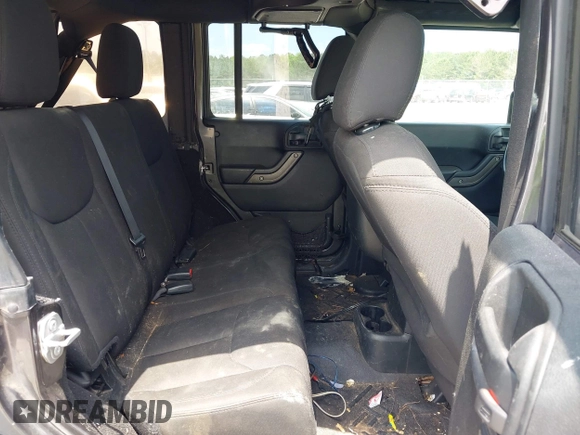 2017 Jeep Wrangler Unlimited Sport with VIN 1C4BJWDG6HL517779, listed as a IAAI auction lot 42134534 with 128,701 mi miles and . Bid and sale history available at DreamBid. Image 8.
