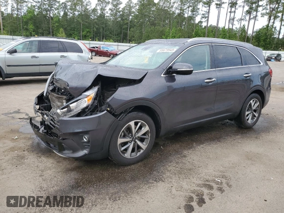 2019 Kia Sorento EX Sport with VIN 5XYPH4A52KG453042, listed as a Copart auction lot 55679945 with 75,269 mi miles and Salvage title. Bid and sale history available at DreamBid. Image 1.