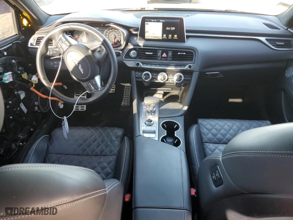 2019 Genesis G70 2.0T Advanced with VIN KMTG44LA2KU043749, listed as a Copart auction lot 81275704 with 32,956 mi miles and Salvage Title. Bid and sale history available at carsss.com. Image 8.