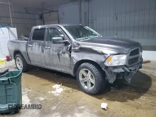 2018 Ram 1500 Express with VIN 3C6RR7KT3JG123406, listed as a Copart auction lot 45912005 with 120,170 mi miles and Salvage title. Bid and sale history available at DreamBid. Image 4.