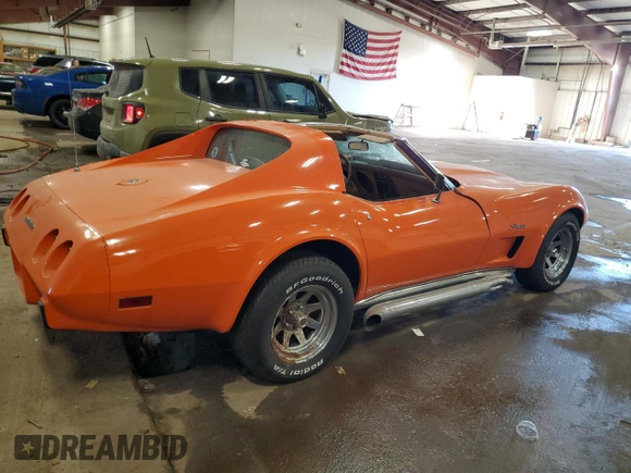 1976 Chevrolet Corvette with VIN 1Z37L6S427043, listed as a Copart auction lot 44618805 with 63,566 mi miles and Clean title. Bid and sale history available at DreamBid. Image 3.