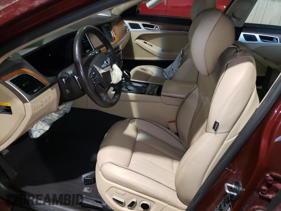 2015 Hyundai Genesis 3.8L z VIN KMHGN4JE8FU085667, wystawiony jako Copart lot #59533045 z przebiegiem 98 109 mil mil oraz Szkoda całkowita • Salvage title. Historia ofert i sprzedaży dostępna na DreamBid. Obrazek 14.