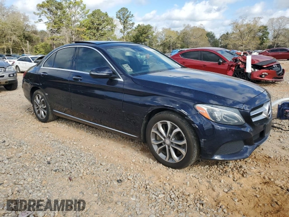 2017 Mercedes-Benz C 300 with VIN 55SWF4KB4HU206299, listed as a Copart auction lot 49476735 with 143,090 mi miles and Clean Title. Bid and sale history available at carsss.com. Image 4.