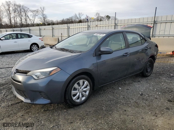 2016 Toyota Corolla L with VIN 2T1BURHE4GC609822, listed as a Copart auction lot 48220615 with 110,285 mi miles and Salvage Title. Bid and sale history available at carsss.com. Image 1.