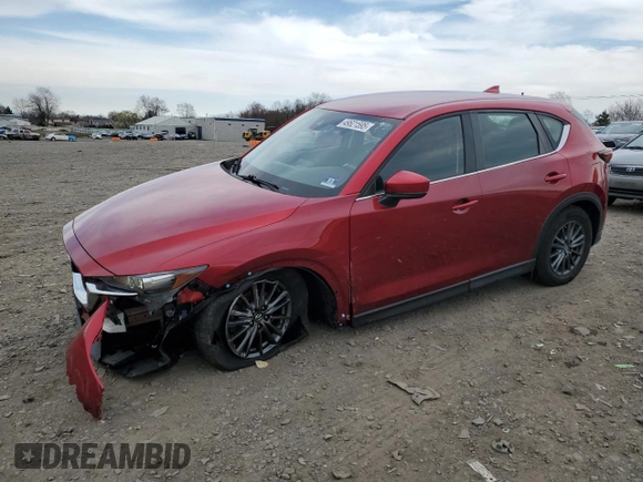 2019 Mazda CX-5 Sport with VIN JM3KFBBM5K0525696, listed as a Copart auction lot 49621595 with 87,536 mi miles and Salvage Title. Bid and sale history available at DreamBid. Image 1.