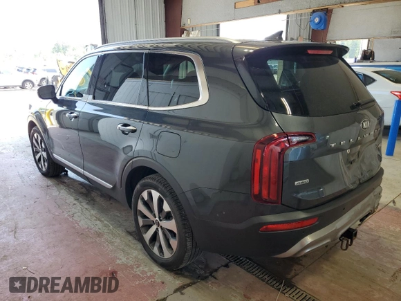 2021 Kia Telluride S with VIN 5XYP6DHC4MG186371, listed as a Copart auction lot 62132095 with 56,513 mi miles and Salvage title. Bid and sale history available at DreamBid. Image 2.