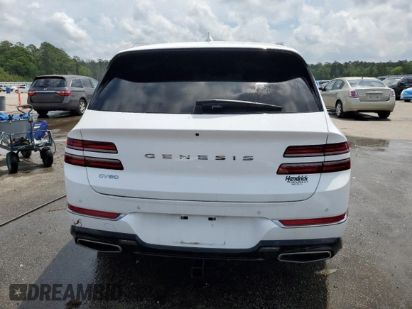 2021 Genesis GV80 with VIN KMUHB4SB6MU061433, listed as a Copart auction lot 54241015 with 32,133 mi miles and Salvage title. Bid and sale history available at DreamBid. Image 6.