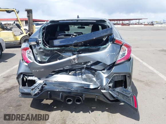 2021 Honda Civic Sport with VIN SHHFK7H48MU412242, listed as a IAAI auction lot 41967318 with 54,137 mi miles and . Bid and sale history available at DreamBid. Image 16.