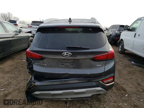 2020 Hyundai Santa Fe Limited with VIN 5NMS5CADXLH288529, listed as a Copart auction lot 40286833 with 9,933 mi miles and . Bid and sale history available at DreamBid. Image 6.