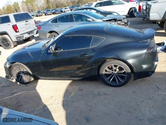 2021 Toyota GR Supra 2.0 with VIN WZ1DB2C09MW043680, listed as a IAAI auction lot 41732849 with 36,821 mi miles. Bid and sale history available at carsss.com. Image 14.