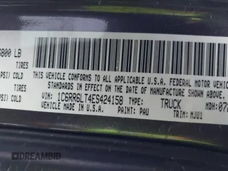 2014 Ram 1500 Big Horn с VIN 1C6RR6LT4ES424158, выставлен на аукционе IAAI как лот 41012017 с пробегом Не указан миль и . История ставок и продаж доступна на DreamBid. Изображение 9.