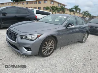 2019 Infiniti Q50 Luxe с VIN JN1EV7ARXKM552889, выставлен на аукционе Copart как лот 60649415 с пробегом 58 128 миль миль и Списание • Salvage title. История ставок и продаж доступна на DreamBid. Изображение 1.