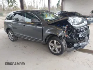 2014 Audi Q7 3.0L TDI Premium with VIN WA1CMAFE7ED017740, listed as a IAAI auction lot 41959691 with 112,521 mi miles. Bid and sale history available at carsss.com. Image 1.