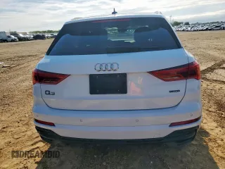 2023 Audi Q3 S line Premium with VIN WA1DECF35P1054849, listed as a Copart auction lot 58766615 with 43,588 mi miles and Salvage title. Bid and sale history available at DreamBid. Image 6.