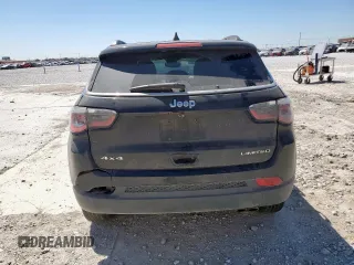 2018 Jeep Compass Limited with VIN 3C4NJDCB5JT332771, listed as a Copart auction lot 50347145 with 173,687 mi miles and Salvage Title. Bid and sale history available at DreamBid. Image 6.