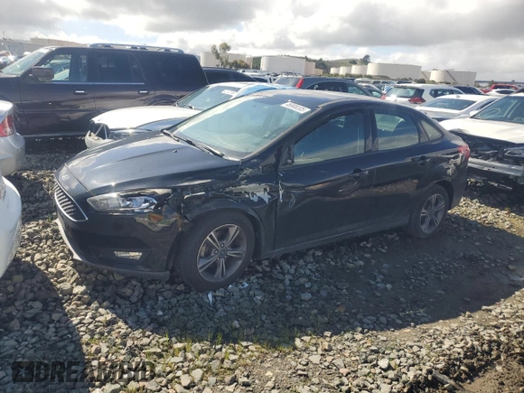 2018 Ford Focus SE with VIN 1FADP3F21JL288026, listed as a Copart auction lot 46908205 with 70,739 mi miles and Salvage Title. Bid and sale history available at carsss.com. Image 1.