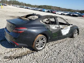 2022 Genesis G70 2.0T with VIN KMTG34TA4NU096699, listed as a Copart auction lot 87358864 with 0 mi miles and Non Repairable. Bid and sale history available at carsss.com. Image 3.