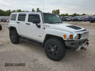 2008 Hummer H3 SUV with VIN 5GTEN13E988136735, listed as a Copart auction lot 65296724 with 216,108 mi miles and Salvage Title. Bid and sale history available at carsss.com. Image 4.