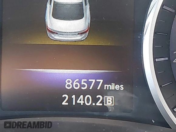 2014 Infiniti Q50 Premium with VIN JN1BV7AR4EM697482, listed as a IAAI auction lot 40844403 with 86,577 mi miles and . Bid and sale history available at DreamBid. Image 16.