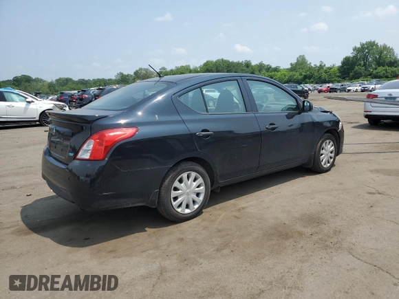 2015 Nissan Versa SV with VIN 3N1CN7AP4FL831812, listed as a Copart auction lot 59903055 with 92,405 mi miles and Salvage title. Bid and sale history available at DreamBid. Image 3.