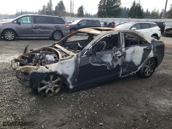 2013 Cadillac ATS with VIN 1G6AA5RXXD0159776, listed as a Copart auction lot 42445225 with NaN miles and Salvage Title. Bid and sale history available at carsss.com. Image 1.