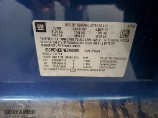 2016 Chevrolet Silverado 1500 Work Truck with VIN 1GCRCNEC7GZ362489, listed as a Copart auction lot 48418805 with 84,169 mi miles and Salvage Title. Bid and sale history available at carsss.com. Image 12.