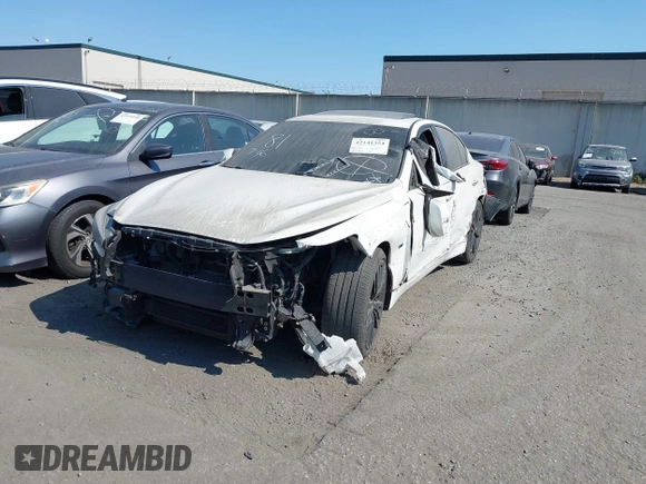 2020 Infiniti Q50 Luxe with VIN JN1EV7AP5LM201081, listed as a IAAI auction lot 42141354 with 75,353 mi miles and . Bid and sale history available at DreamBid. Image 2.