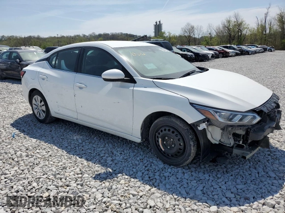 2022 Nissan Sentra S with VIN 3N1AB8BV7NY292932, listed as a Copart auction lot 51415075 with 50,367 mi miles and Salvage Title. Bid and sale history available at carsss.com. Image 4.
