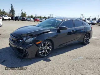 2017 Honda Civic Sedan Si with VIN 2HGFC1E54HH706618, listed as a Copart auction lot 49728275 with 104,159 mi miles and Salvage Title. Bid and sale history available at carsss.com. Image 1.