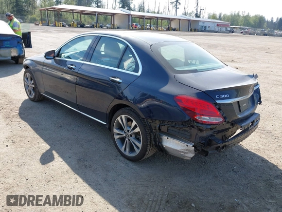 2017 Mercedes-Benz C 300 with VIN 55SWF4KB5HU230272, listed as a IAAI auction lot 42113872 with 35,807 mi miles and . Bid and sale history available at carsss.com. Image 3.