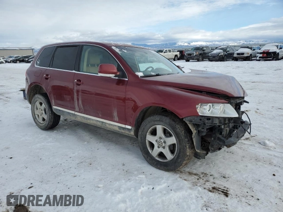 2005 Volkswagen Touareg with VIN WVGZG77L95D082012, listed as a Copart auction lot 87481944 with Not provided miles and Clean title. Bid and sale history available at DreamBid. Image 4.
