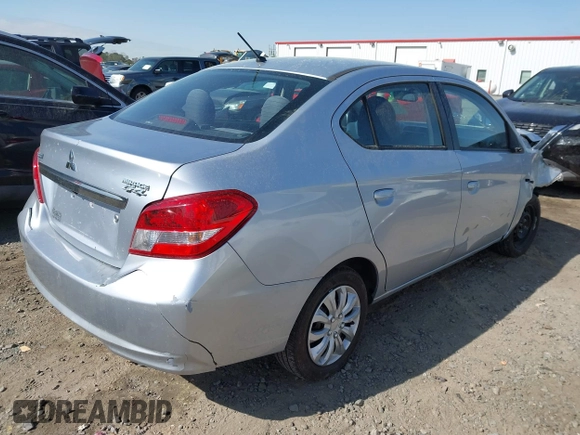 2017 Mitsubishi Mirage G4 ES with VIN ML32F3FJ4HHF17183, listed as a IAAI auction lot 41930364 with 96,001 mi miles. Bid and sale history available at carsss.com. Image 4.