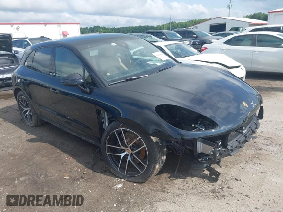 2025 Porsche Macan with VIN WP1AA2A52SLB05856, listed as a IAAI auction lot 42413898 with 5,721 mi miles and . Bid and sale history available at DreamBid. Image 1.
