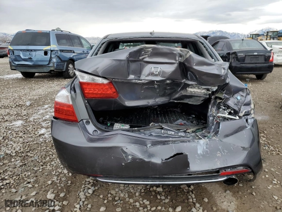 2014 Honda Accord Sedan EX-L with VIN 1HGCR2F83EA181710, listed as a Copart auction lot 84864304 with 107,053 mi miles and Salvage Title. Bid and sale history available at carsss.com. Image 6.