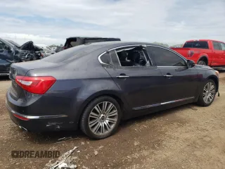 2015 Kia Cadenza Premium z VIN KNALN4D78F5193634, wystawiony jako Copart lot #58529615 z przebiegiem 104 657 mil mil oraz Czysty tytuł • Clean title. Historia ofert i sprzedaży dostępna na DreamBid. Obrazek 3.