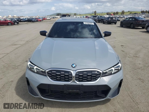 2024 BMW 3 Series M340i with VIN 3MW49FS03R8E17281, listed as a Copart auction lot 51256225 with 18,241 mi miles and Salvage Title. Bid and sale history available at carsss.com. Image 5.