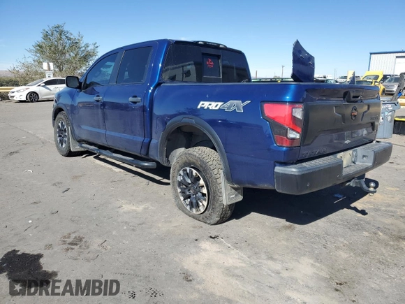 2021 Nissan Titan Pro-4X с VIN 1N6AA1ED1MN510768, выставлен на аукционе Copart как лот 77556484 с пробегом 57 540 миль миль и Списание • Salvage title. История ставок и продаж доступна на DreamBid. Изображение 2.